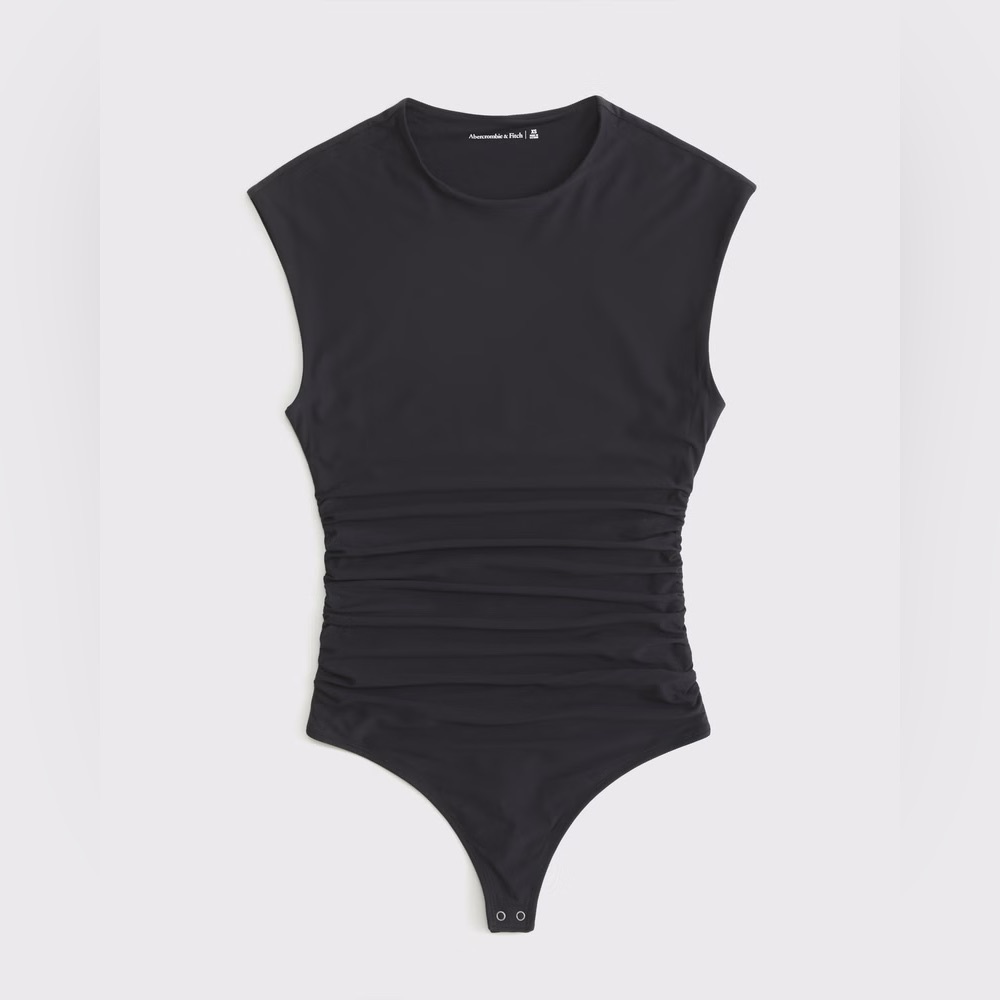 Abercrombie Soft Matte Seamless Ruched Bodysuit